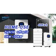 Sistema di energia solare da 1 kW per la casa con batteria di backup